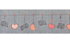 Arisol Teppich-Läufer Herzmotiv Beige