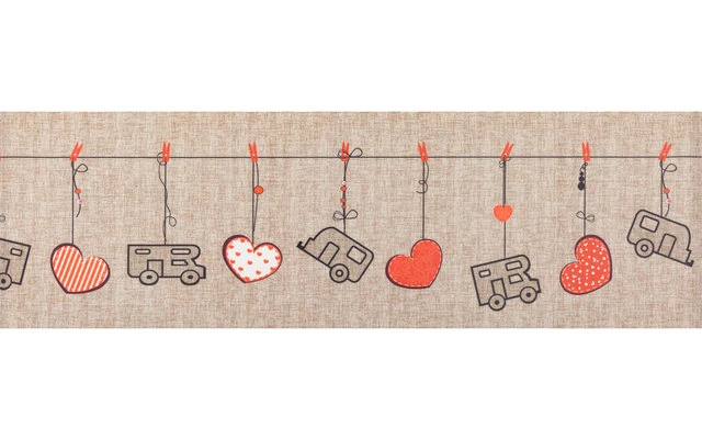 Arisol Teppich-Läufer Herzmotiv Beige â Bild 2